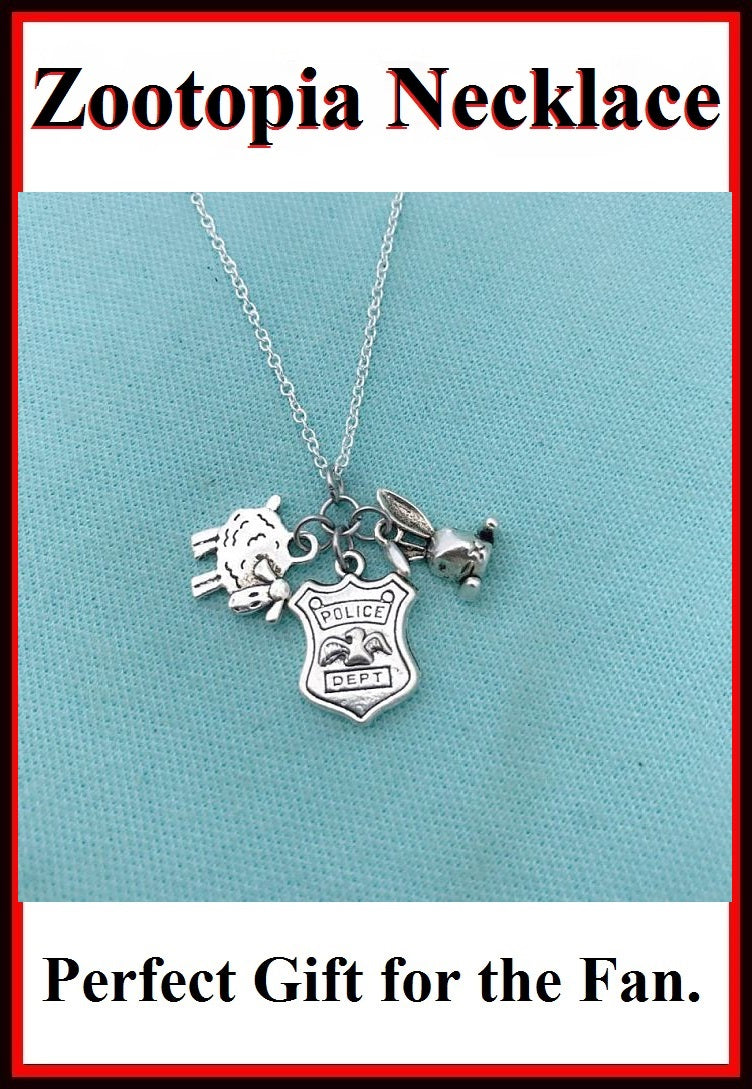Zootopia Charms: Gorgeous Cluster Charms Necklace.