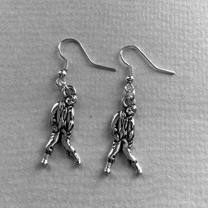 Zombies Silver Dangle Earrings. – xtc-jewelry