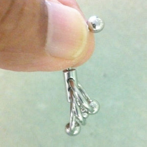 Lick ME Logo VCH HEAVY BALL Piercing Barbell for EXTRA PRESSURE