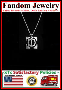 Thirty Seconds to Mars, Orbis Episilon Charm Silver Necklaces.