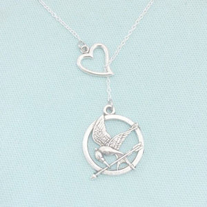Hunger Games Lover: Mocking Bird Charms Handcrafted Necklace.