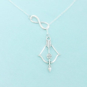 Handcrafted Bow n Arrow Necklace Lariat Style