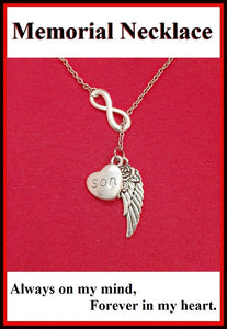 Beautiful Handcraft Son Guardian Angel Necklace Lariat Style.
