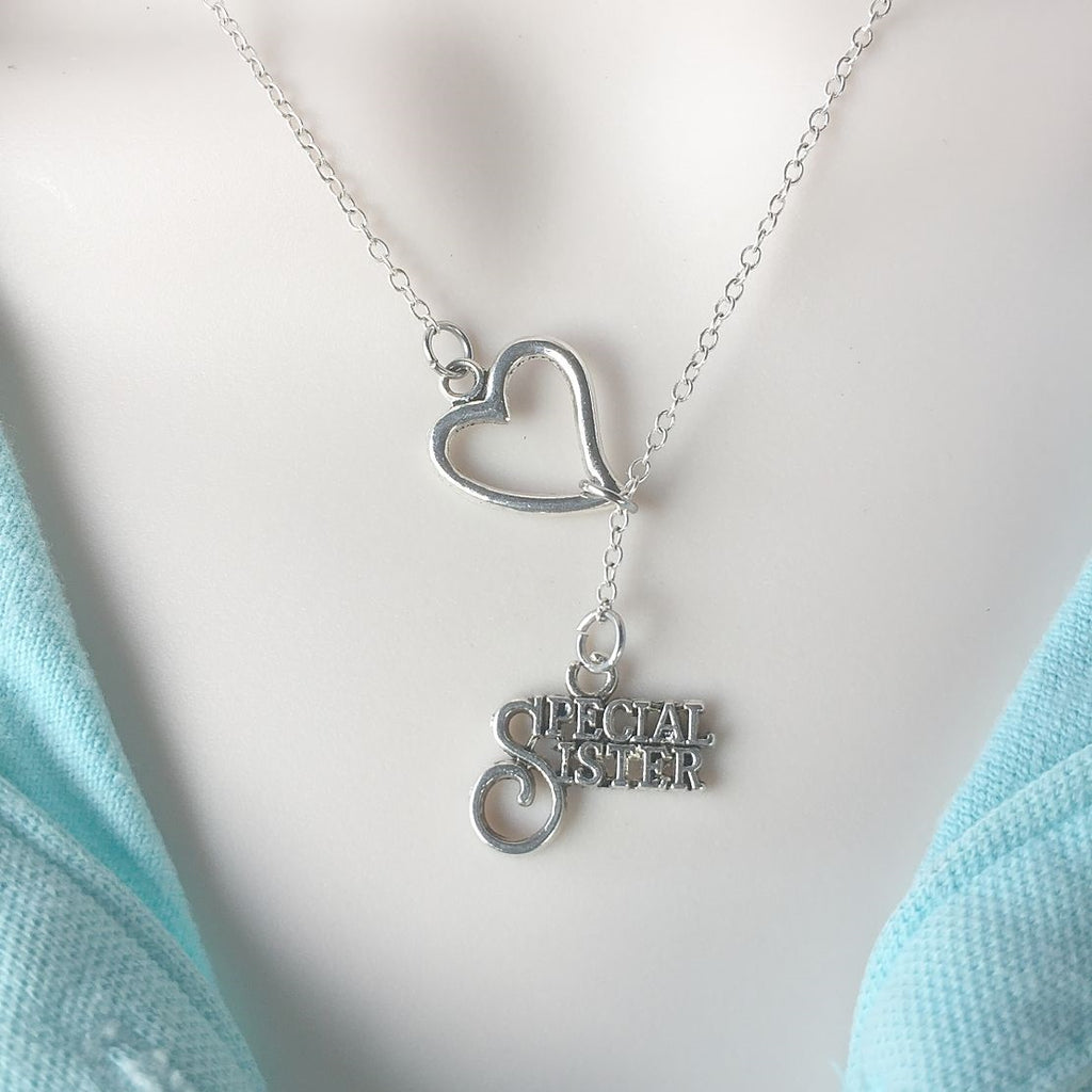 U R My Special Sister Silver Lariat Y Necklace. – xtc-jewelry