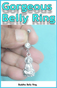 Buddha Surgical Steel Handmade Belly Ring