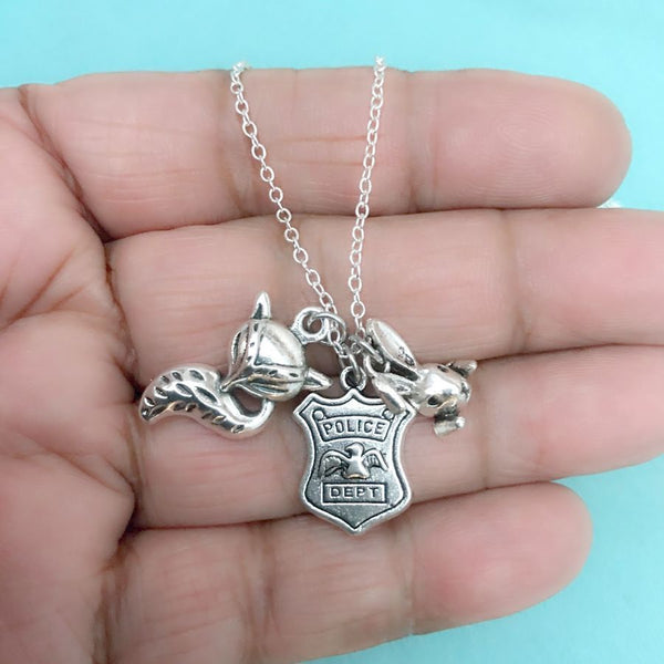 Zootopia Charms: Beautiful Cluster Charms Necklace.