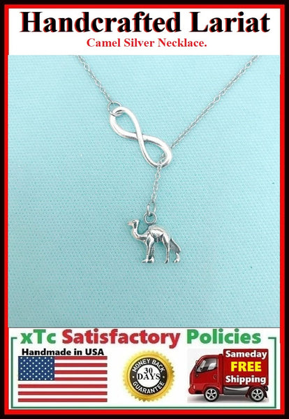 Beautiful 3D Camel Necklace Lariat Style.