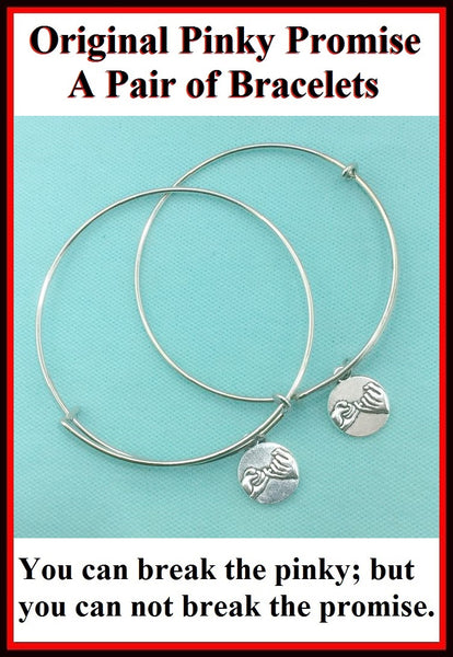 PINKY PROMISE Charms Expendable Bangle.