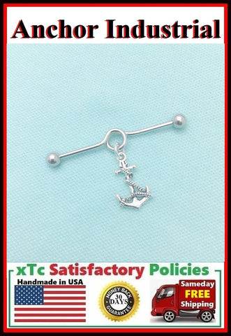 Beautiful Anchor Charm Surgical Steel Industrial.