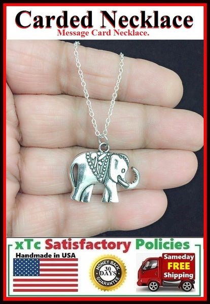 Gorgeous GoodLuck ELEPHANT Charm Necklace.