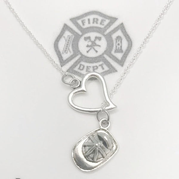 I adore my FIREFIGHTERS Silver Lariat Necklace.