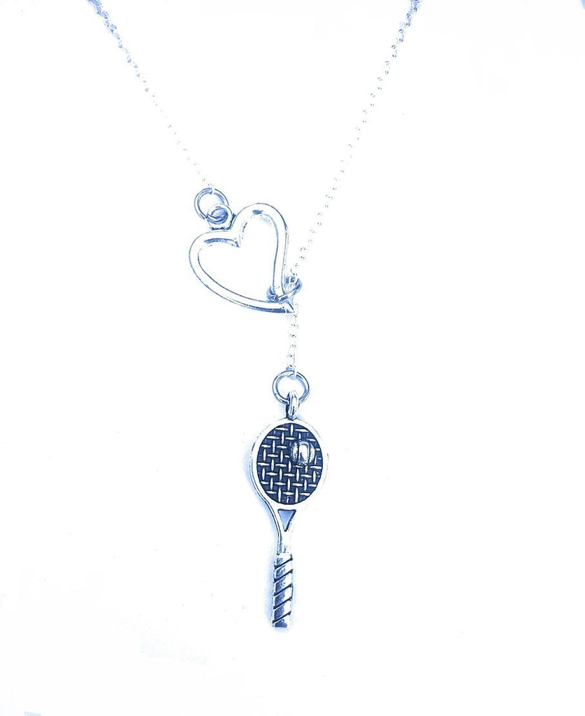 Love Racquet Lariat Necklace