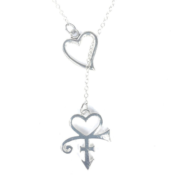 Singer's Love Symbol Lariat Y Necklace.
