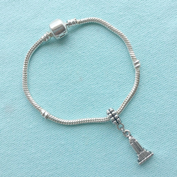 Empire State Building  NY USA Silver Bead For Charm Bracelet