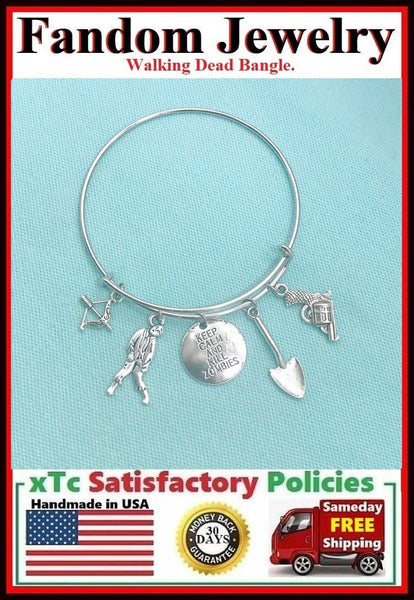 Zombie Killer and Quote Charms Expendable Bangle.