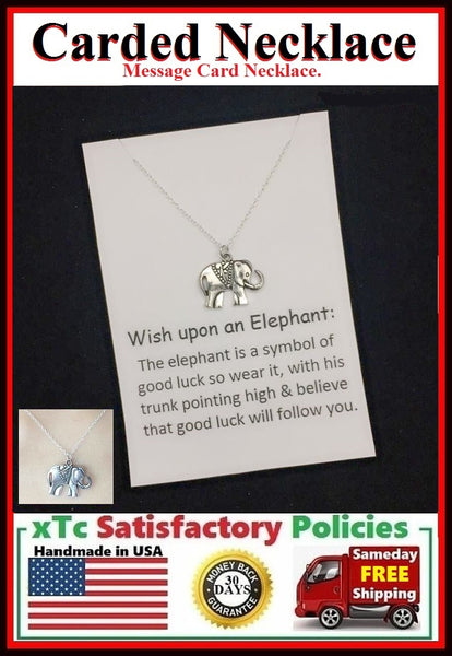 Gorgeous GoodLuck ELEPHANT Charm Necklace.