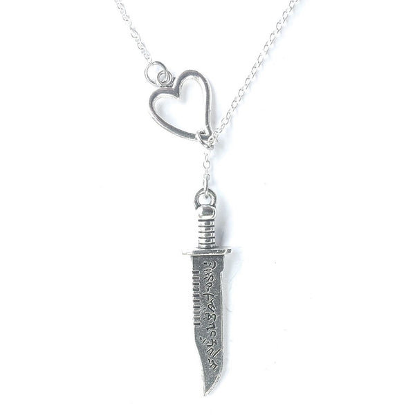 Fandom Ruby's Knife Silver Lariat Y Necklace.