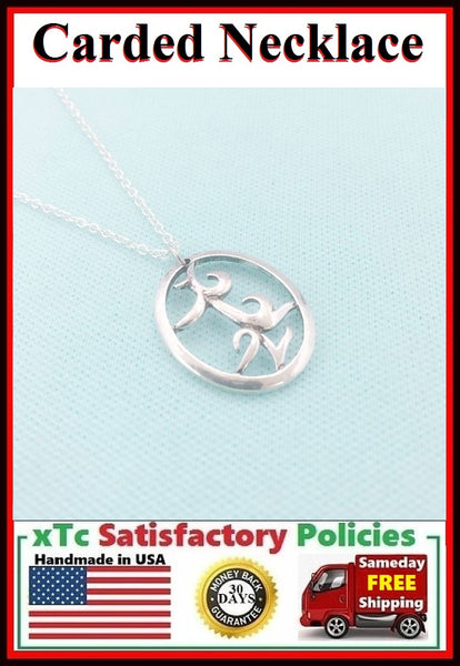 (Closer Than Brother) PARABATAI Rune Charm Carded Necklace.