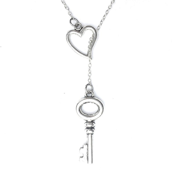 Mary Margaret OUAT Silver Key Lariat Y Necklace.