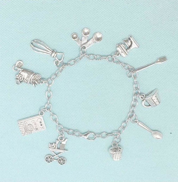 Cook's Kitchen Charms Stainless Steel Bracelet.