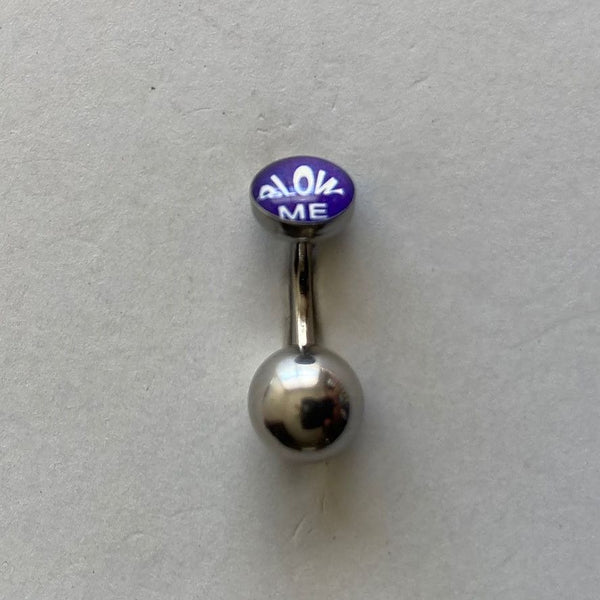 BLOW ME Logo VCH HEAVY BALL Piercing Barbell for EXTRA PRESSURE