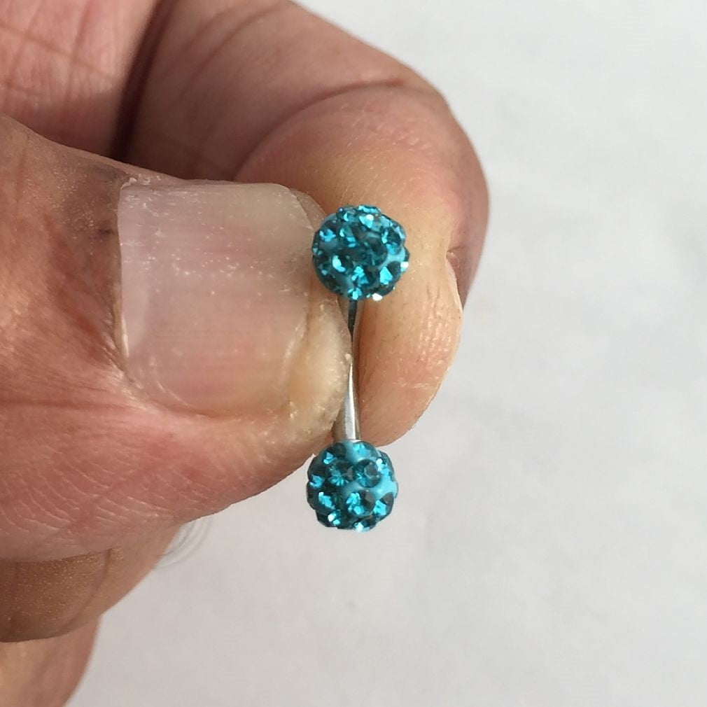 Piercing In Oro Giallo Bilanciere Con Zircone E Cuore - Foto 4