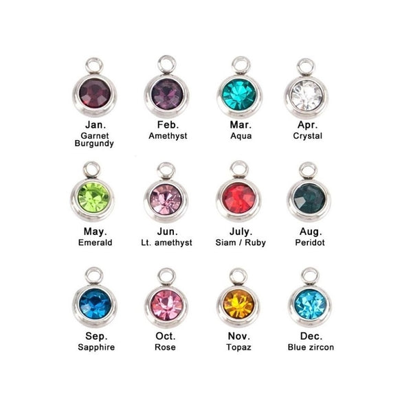 BIRTHSTONE Dangle Gem with Heavy Ball for VCH Piercing Barbell.
