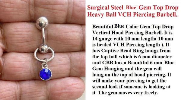 BLUE Gem Top Drop VCH Barbell with Heavy Ball for Extra Pressure.