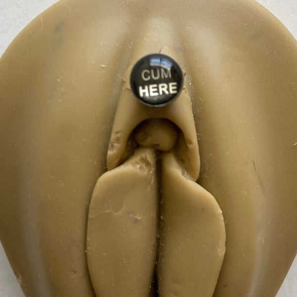 CUM HERE Logo VCH HEAVY BALL Piercing Barbell for EXTRA PRESSURE
