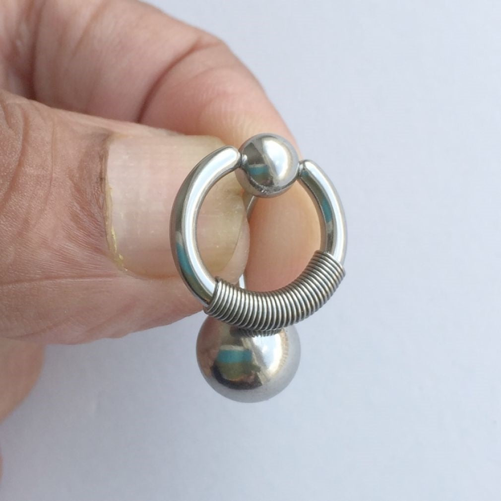 Heavy Duty COBRA Ring VCH Piercing Barbell. – xtc-jewelry