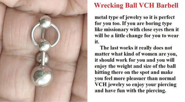 Wanna Beat Your Meat; WRECKING BALL VCH Barbell.