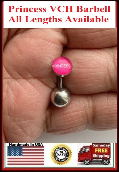 PRINCESS VCH HEAVY BALL Piercing Barbell for EXTRA PRESSURE.