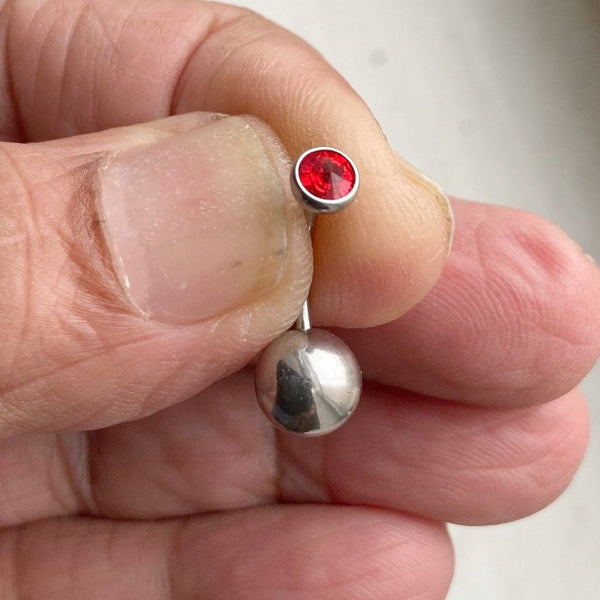 THIN 16 Gauge RED Gem top with Big n Heavy Ball for Extra Pressure.