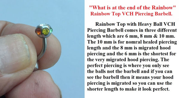 "What is at the end of Rainbow" VCH Heavy Ball Barbell.