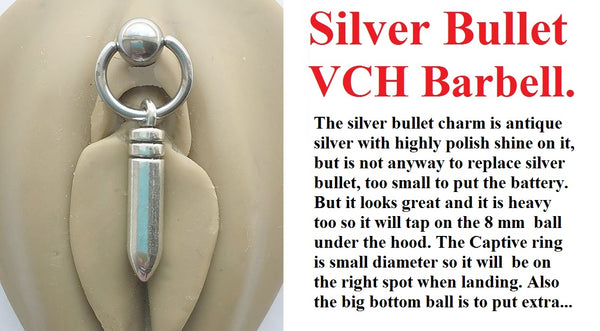 Silver Bullet VCH Piercing Door Knocker Barbell.
