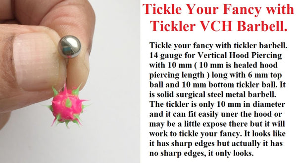 Tickle Your Fancy with Silicon Tickler VCH Barbell.