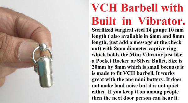 Surgical Steel VCH Vibrating Barbell with DOZEN Batteries.