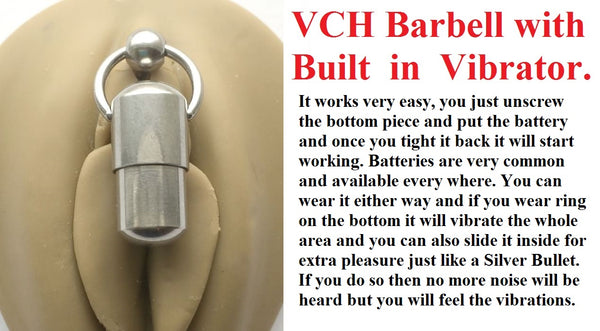 Surgical Steel VCH Vibrating Barbell with DOZEN Batteries.
