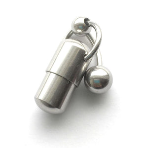 Surgical Steel VCH Vibrating Barbell with DOZEN Batteries. xtc-jewelry Surgical Steel VCH Vibrating Barbell with DOZEN Batteries. xtc-jewelry