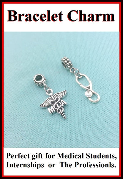 Medical Bracelet Charms : Medical Assistant & Stethoscope Charms.