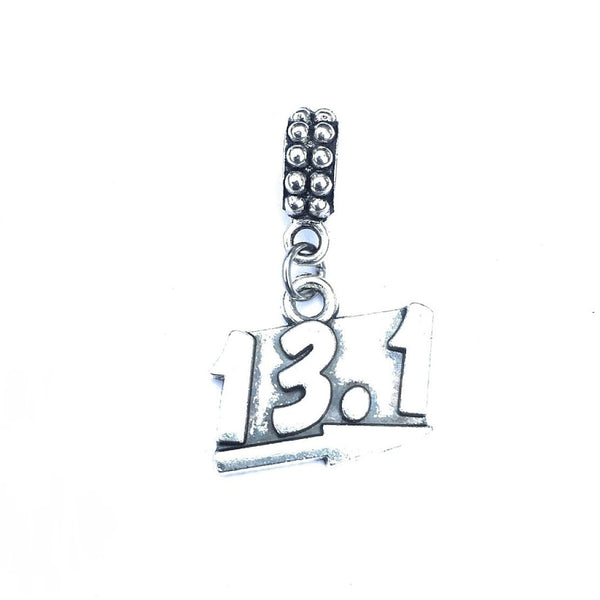 Silver 13.1 Charm Bead for European and American Bracelet.