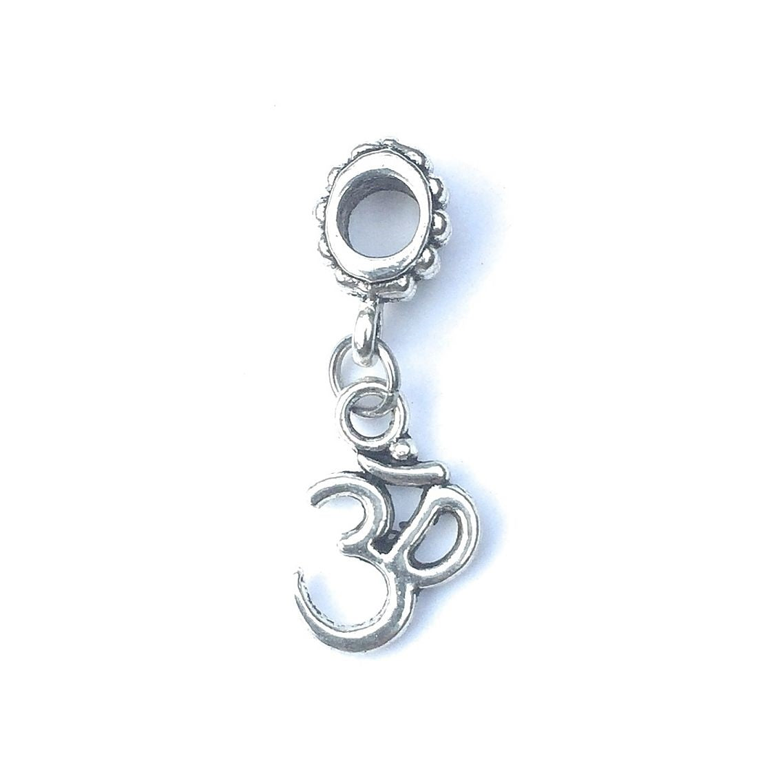 Handcrafted OM Yoga Charm Bead for Bracelet.