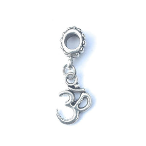 Handcrafted OM Yoga Charm Bead for Bracelet.
