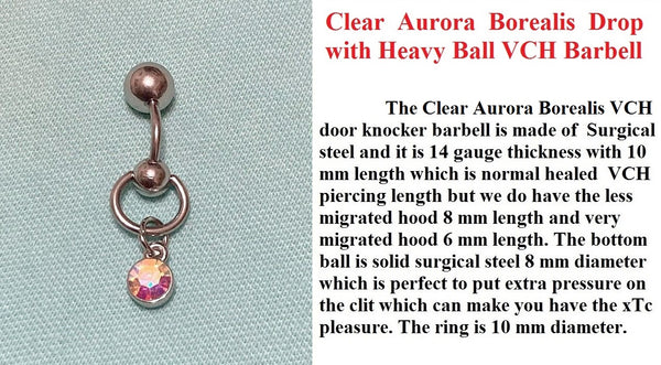 Green Aurora Borealis Drop VCH Barbell with Heavy Ball for Extra Pressure.