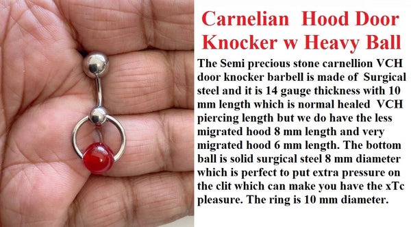 Carnelian Reversible VCH DOOR KNOCKER with Heavy Ball.