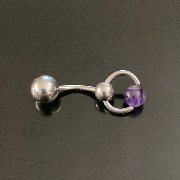 Surgical Steel with AMETHYST VCH Reversible Door Knocker with Heavy Ball for Extra Pressure.