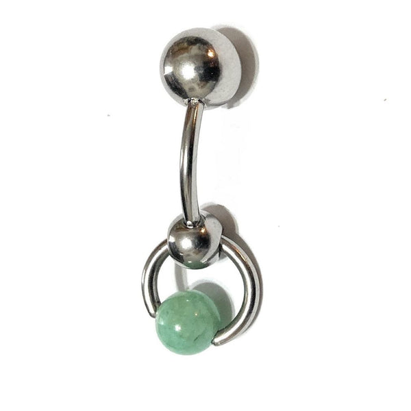 Surgical Steel with CALMING STONE JADE VCH Reversible Door Knocker with Heavy Ball for Extra Pressure.