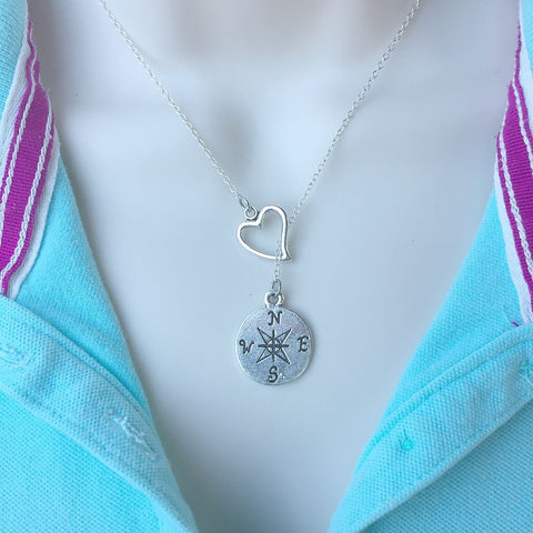 I Love Wondering Silver Lariat Y Necklace.