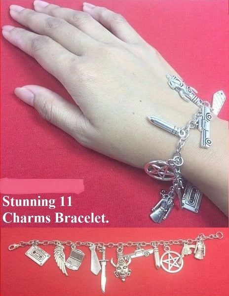Stunning Charms Stainless Steel Bracelet.
