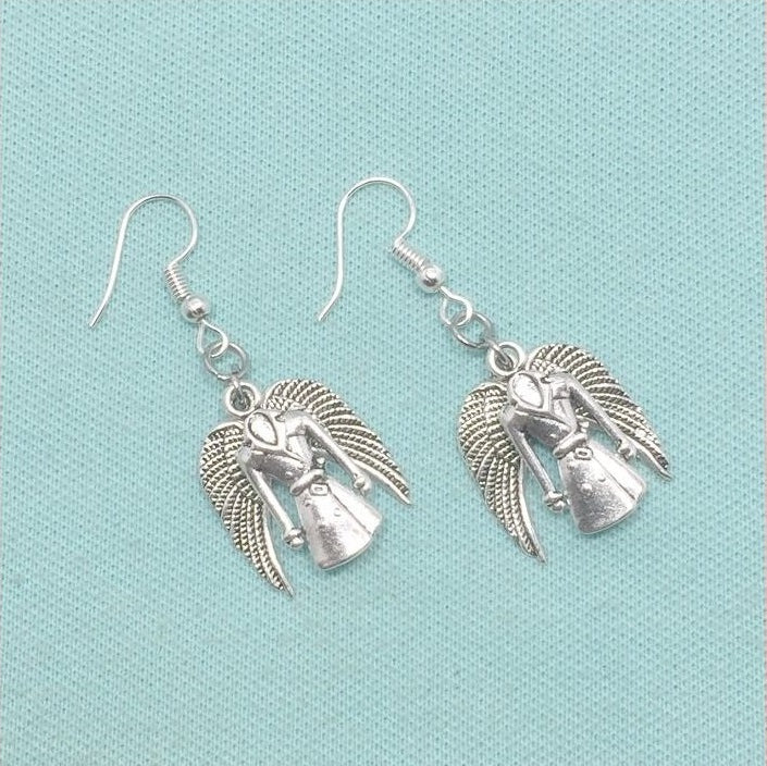 Fandom Castiel's Angel Wings & Trench Coat Silver Earrings.